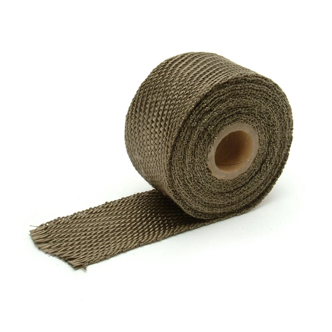 10129 – DESIGN ENG Exhaust System Wrap, 15 Foot Roll 2 Inch Width Carbon Fiber Lava Rock Fiberglass Withstands 1800 D...